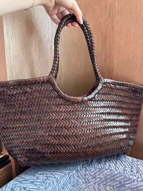 DRAGON DIFFUSION big Nantucket shoulder bag in dark brown